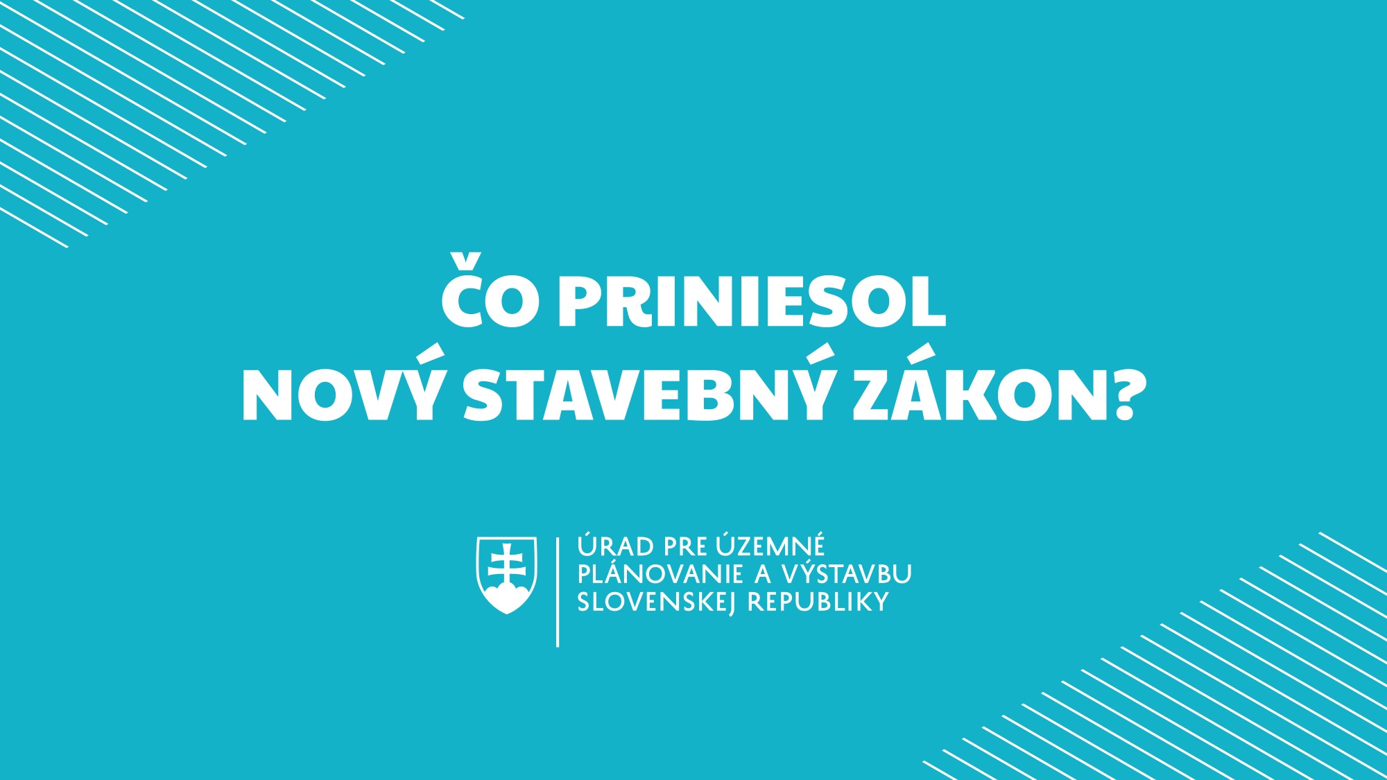 VIDEO: Nový Stavebný zákon - kľúčové legislatívne zmeny a elektronizácia procesov (1. časť)